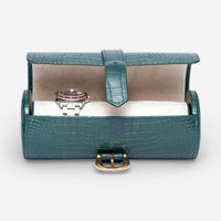 Rapport London Brompton Leather Three-Watch Roll D16