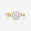 Crivelli Girodito 18K Yellow Gold Diamond Domed Oval Ring Sz. 6.75 035-R22687 - THE SOLIST