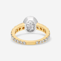 Crivelli Girodito 18K Yellow Gold Diamond Domed Oval Ring Sz. 6.75 035-R22687 - THE SOLIST