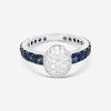 Crivelli Girodito 18K White Gold Sapphire & Diamond Ring Sz. 6.75 035-R22687 - THE SOLIST