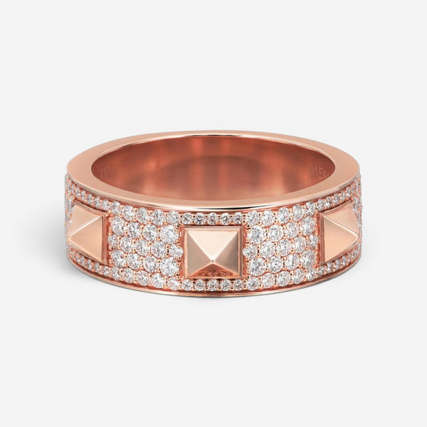 Messika Spiky 18K Rose Gold Diamond Band Ring Sz. 6.25 05437-PG-52
