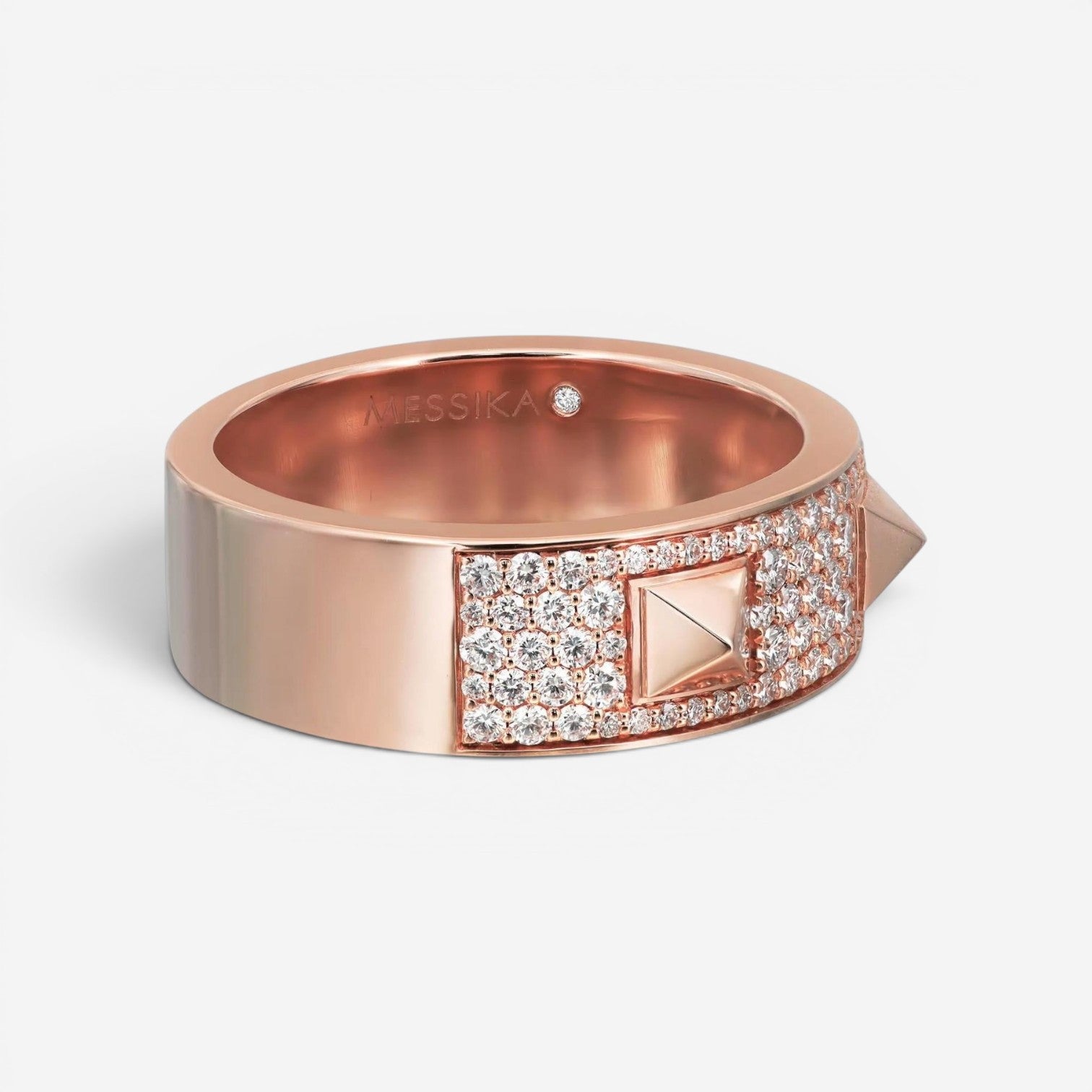 Messika Spiky 18K Rose Gold Diamond Band Ring Sz. 6.25 05437-PG-52