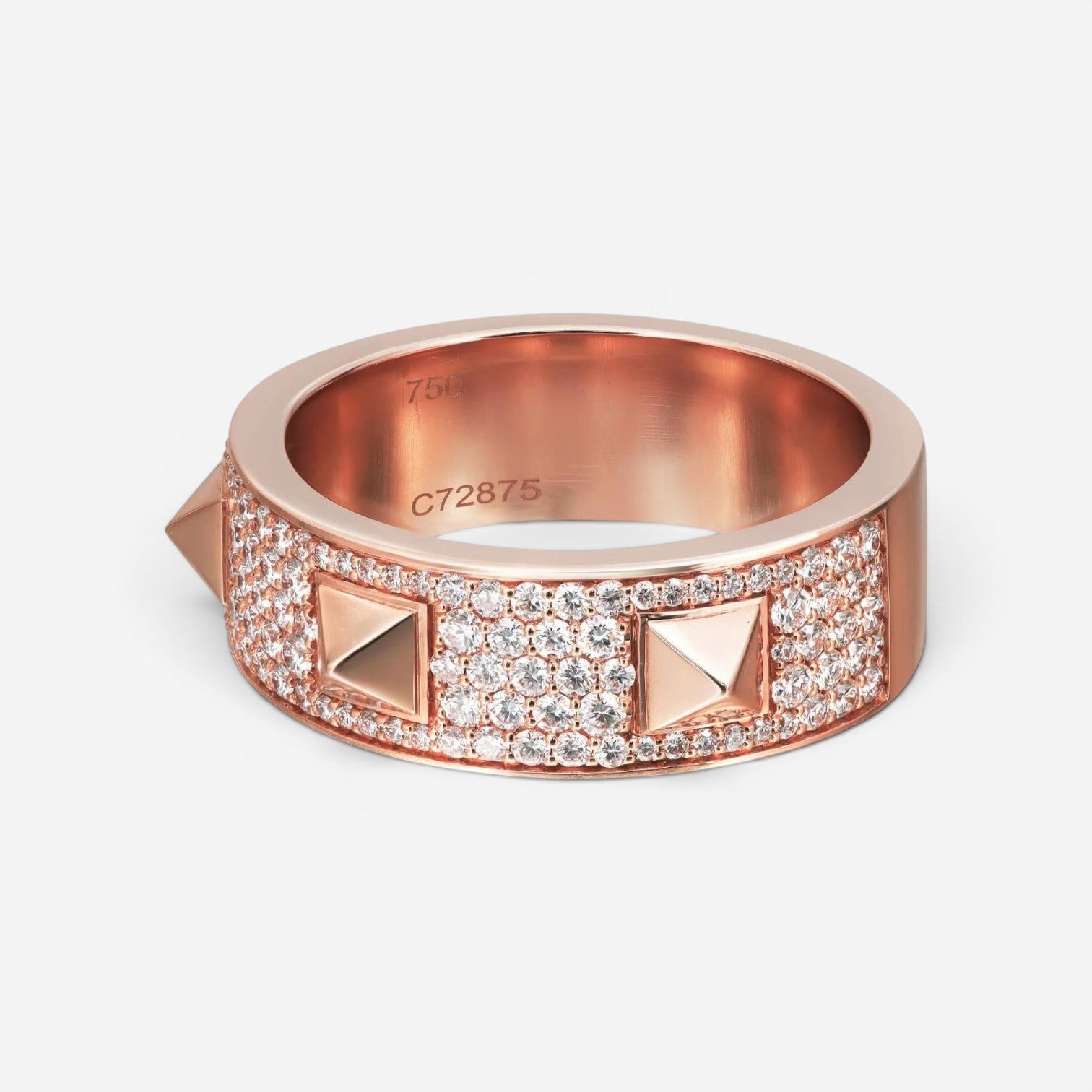 Messika Spiky 18K Rose Gold Diamond Band Ring Sz. 6.25 05437-PG-52