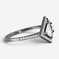 Messika Thea Toi & Moi 18K Blackened White Gold Diamond Ring Sz. 6.75 06500-0BG