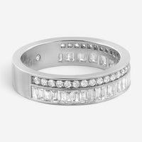 Messika Liz 18K White Gold Diamond Band Ring Sz. 6.5 V014261