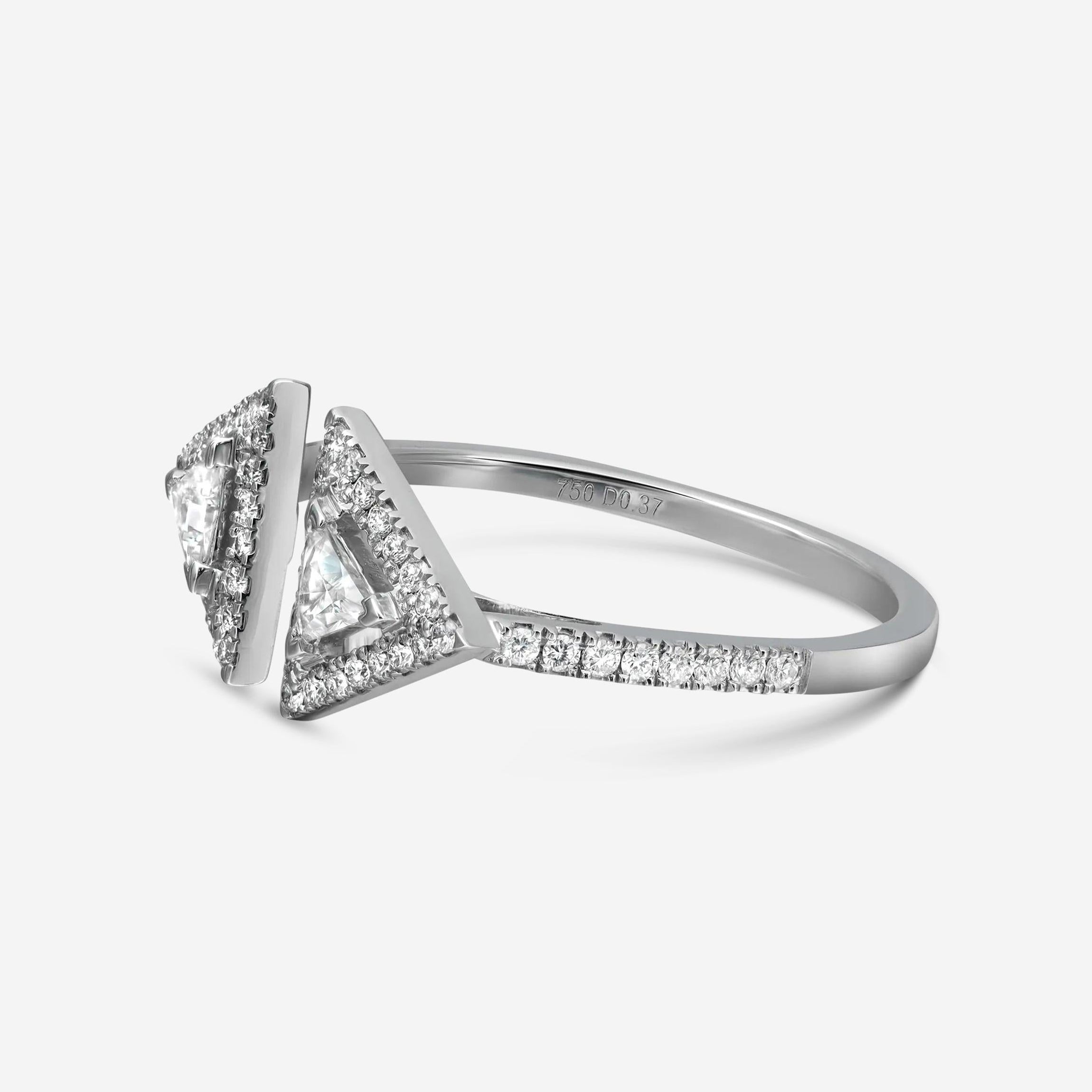 Messika Thea 18K White Gold Diamond Ring Sz. 6.5 06444-WG-52
