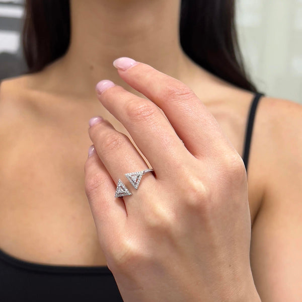 Messika Thea 18K White Gold Diamond Ring Sz. 6.5 06444-WG-52