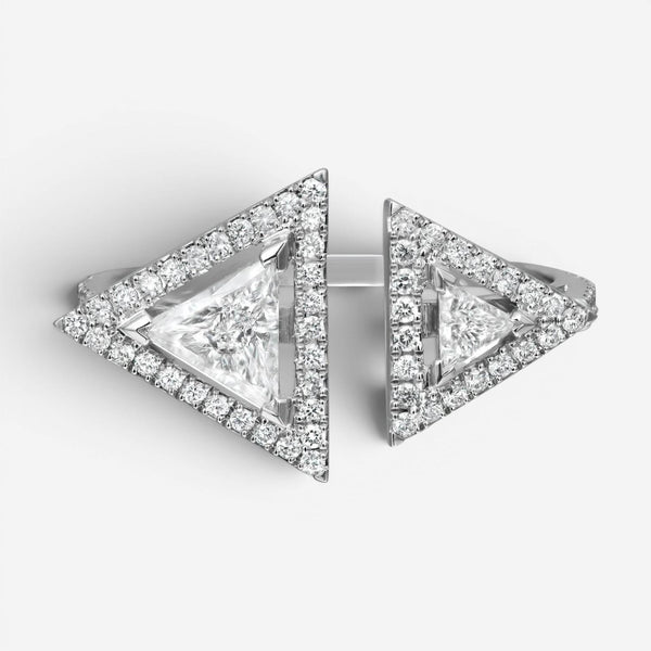 Messika Thea Toi & Moi 18K White Gold Diamond Ring Sz. 6 V014469