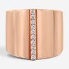 Messika Kate 18K Rose Gold Diamond Wide Band Ring Sz. 6.5 05767-PG-53