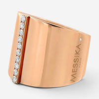 Messika Kate 18K Rose Gold Diamond Wide Band Ring Sz. 6.5 05767-PG-53