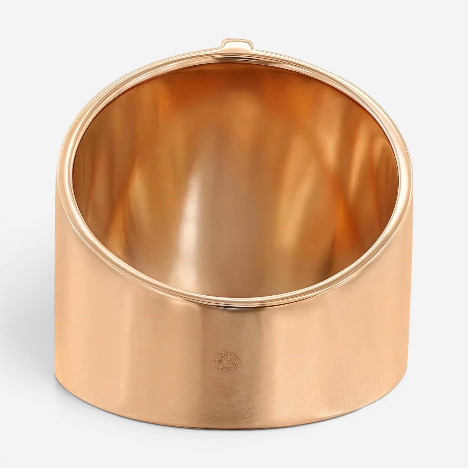 Messika Kate 18K Rose Gold Diamond Wide Band Ring Sz. 6.5 05767-PG-53