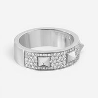 Messika Spiky 18K White Gold Diamond Band Ring Sz. 8.25 05437-WG-57