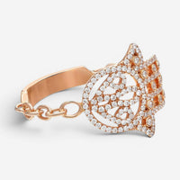 Messika Faith 18K Rose Gold Diamond Hamsa Ring Sz. 6 04465-PG-52