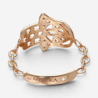 Messika Faith 18K Rose Gold Diamond Hamsa Ring Sz. 6 04465-PG-52