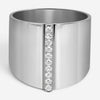 Messika Kate 18K White Gold Diamond Wide Band Ring Sz. 7 05767-WG-54