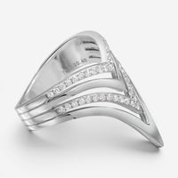 Messika Queen V 18K White Gold Diamond Ring Sz. 6 05783-WG-52