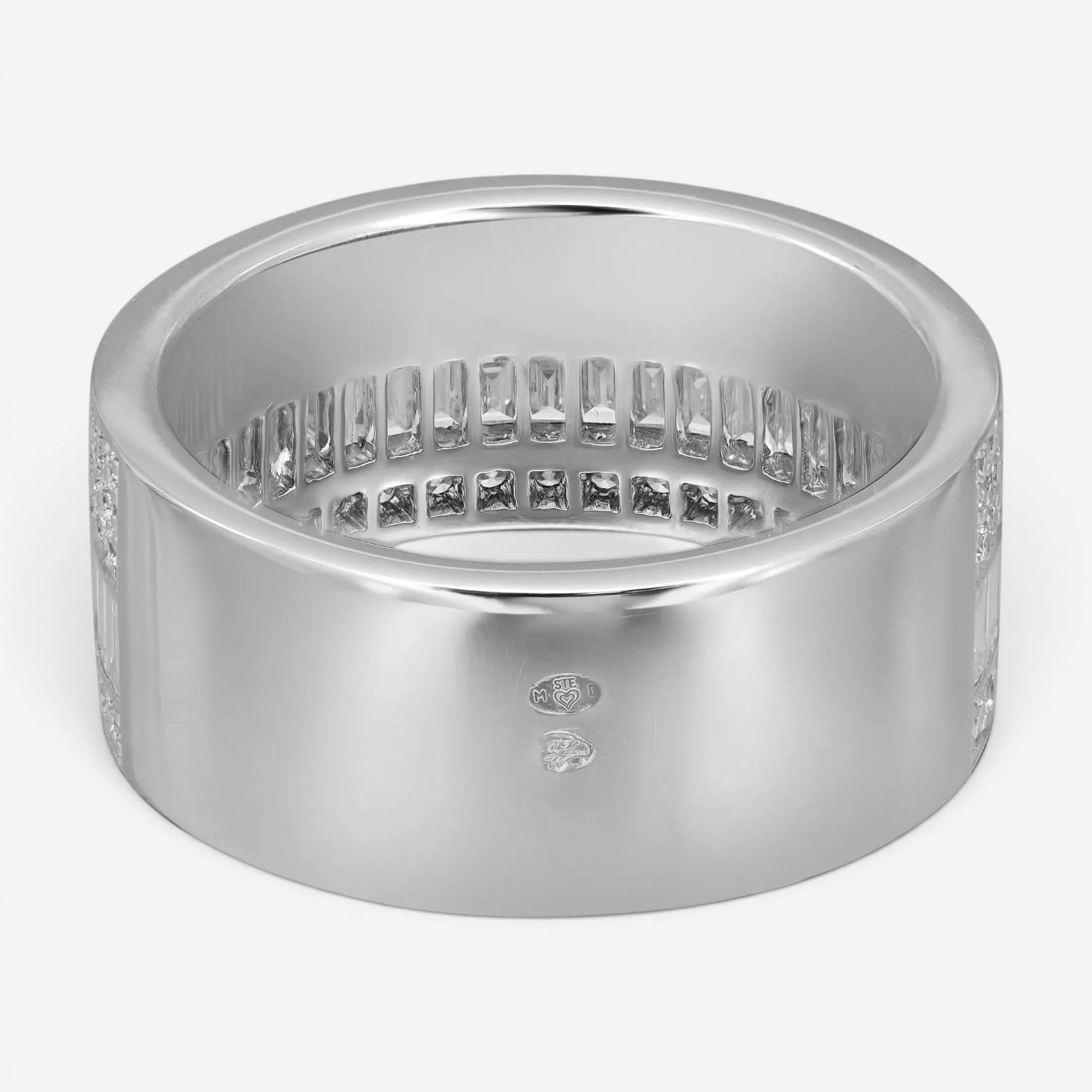 Messika Liz 18K White Gold Diamond Band Ring Sz. 6.25 05899-WG-52
