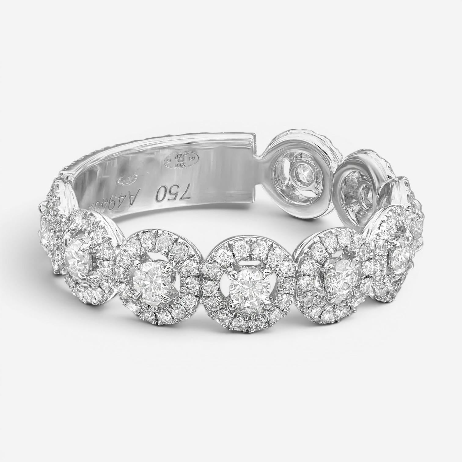 Messika All Joy 18K White Gold Diamond Band Ring 05495-WG-53