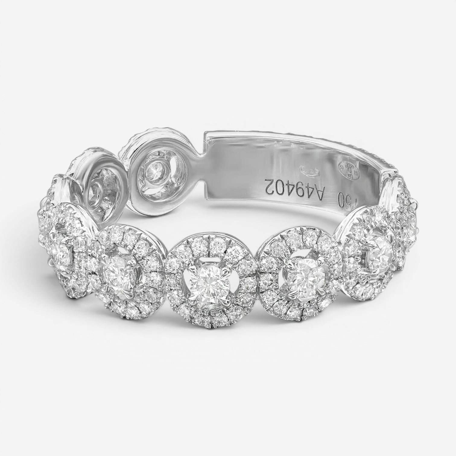 Messika All Joy 18K White Gold Diamond Band Ring 05495-WG-53