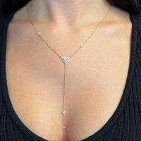 Messika Cravate Thea 18K Rose Gold Diamond Lariat Necklace 06467-PG