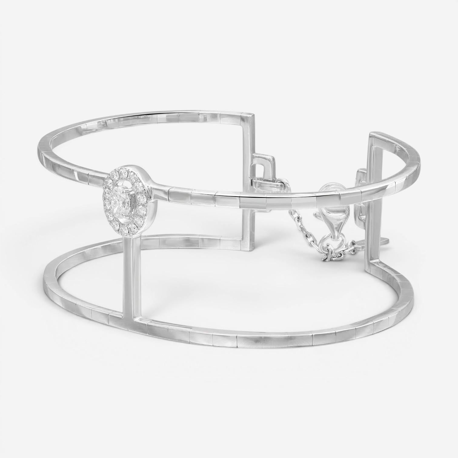 Messika Glam'Azone 18K White Gold Diamond Bracelet 06498-WG-S