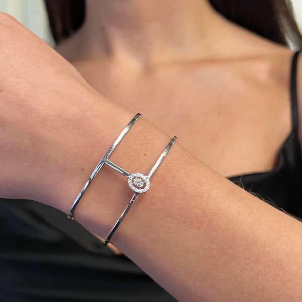 Messika Glam'Azone 18K White Gold Diamond Bracelet 06498-WG-S