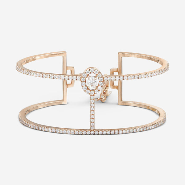 Messika Glam'Azone 18K Rose Gold Diamond Cuff Bracelet 07428-PG-S