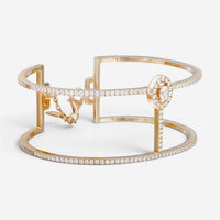 Messika Glam'Azone 18K Rose Gold Diamond Cuff Bracelet 07428-PG-S