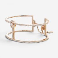 Messika Glam'Azone 18K Rose Gold Diamond Cuff Bracelet 07428-PG-S