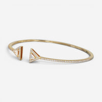 Messika Thea Skinny 18K Yellow Gold Diamond Cuff Bracelet 06491-YG-M