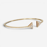 Messika Thea Skinny 18K Yellow Gold Diamond Cuff Bracelet 06491-YG-M