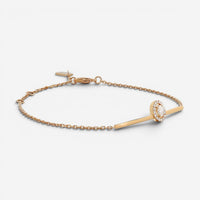 Messika Glam'Azone 18K Rose Gold Diamond Chain Bracelet 06176-PG