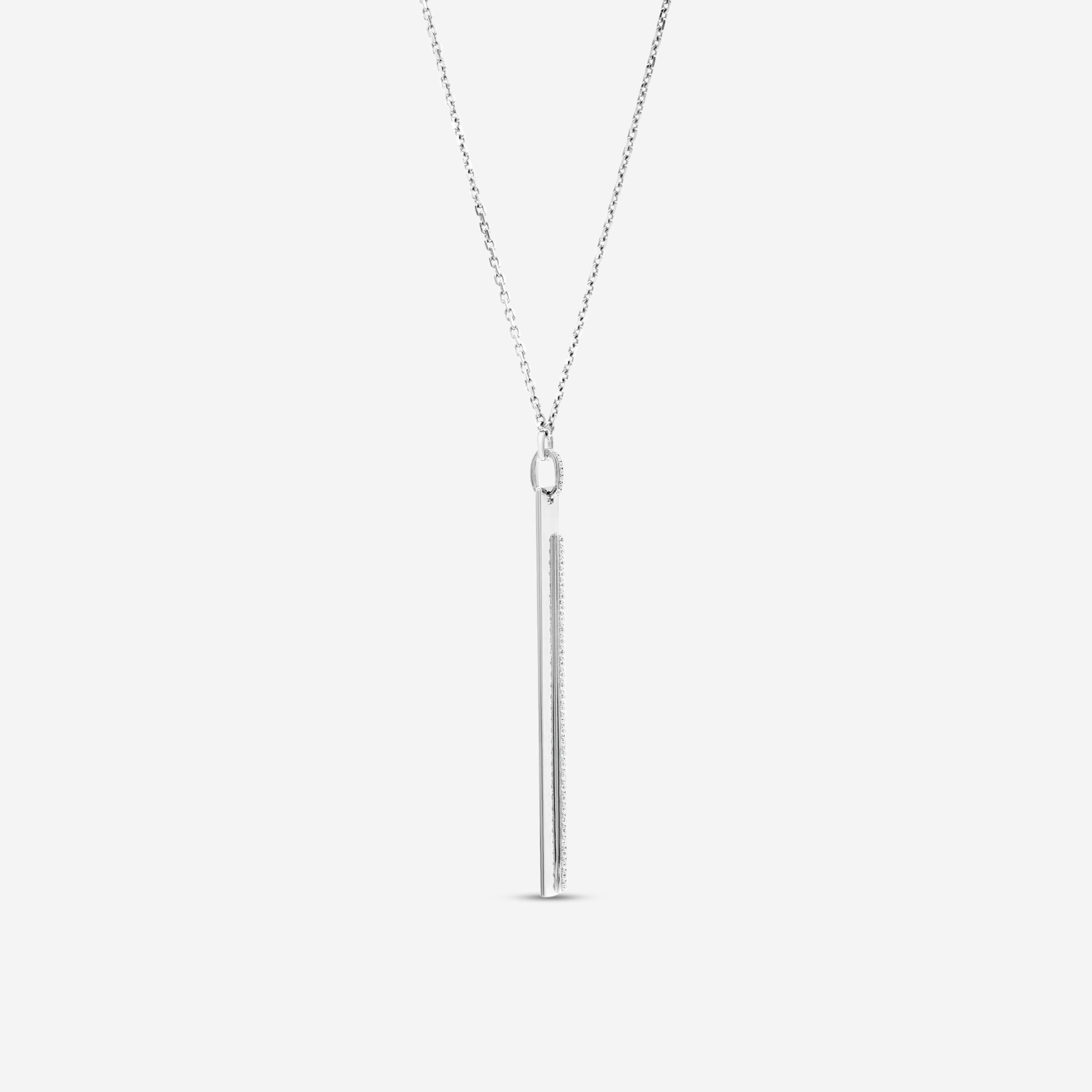 Messika Sautoir Kate 18K White Gold Diamond Bar Pendant Necklace 05781-WG