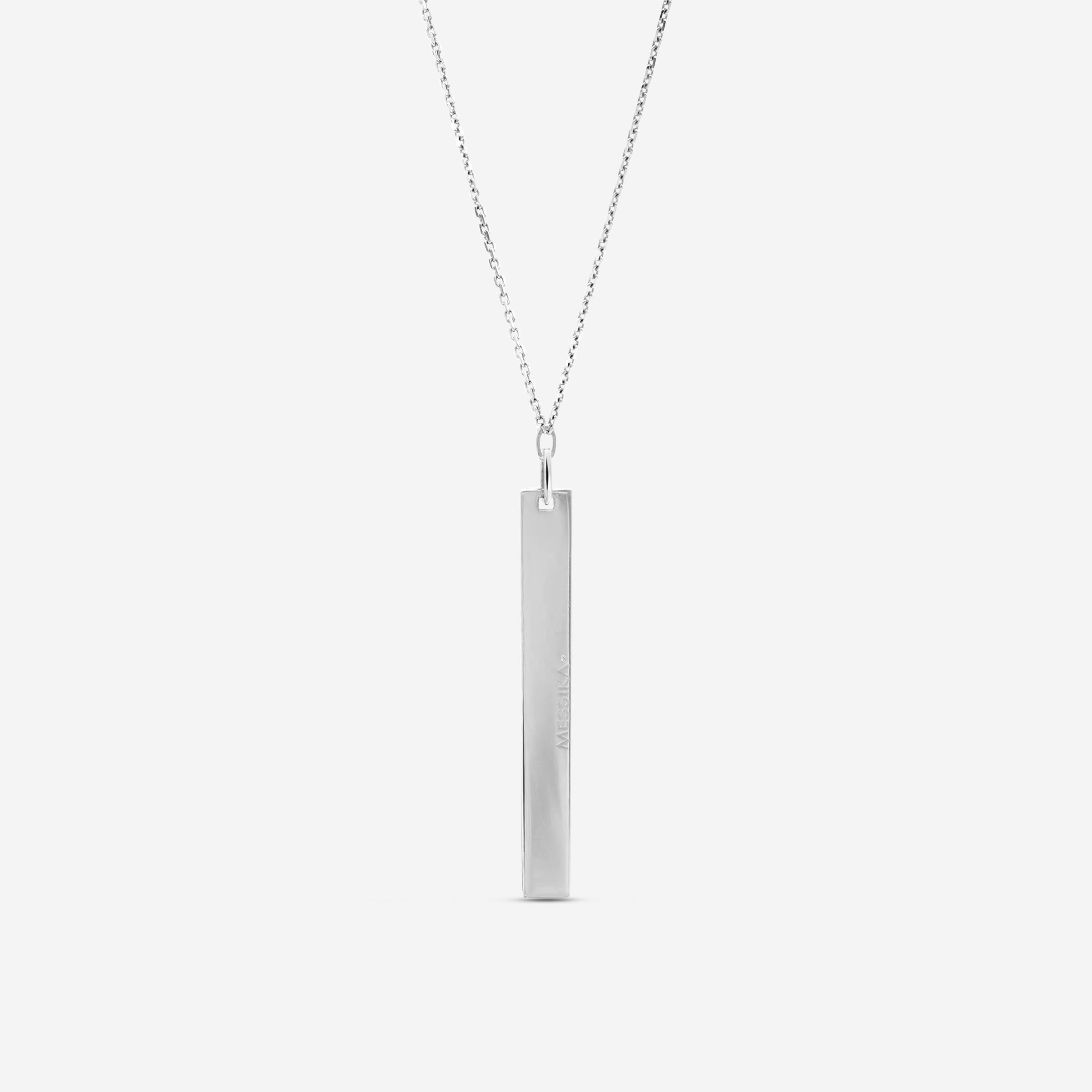 Messika Sautoir Kate 18K White Gold Diamond Bar Pendant Necklace 05781-WG