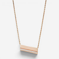 Messika Kate 18K Rose Gold Diamond Bar Pendant Necklace 05818-PG