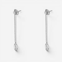 Messika Glam'Azone 18K White Gold Diamond Drop Earrings 05627-WG