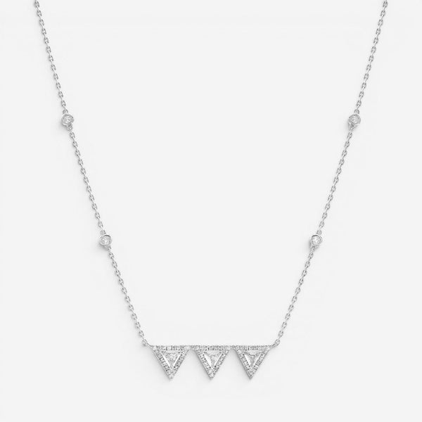 Messika Thea Toi & Moi 18K White Gold Diamond Necklace 06436-WG