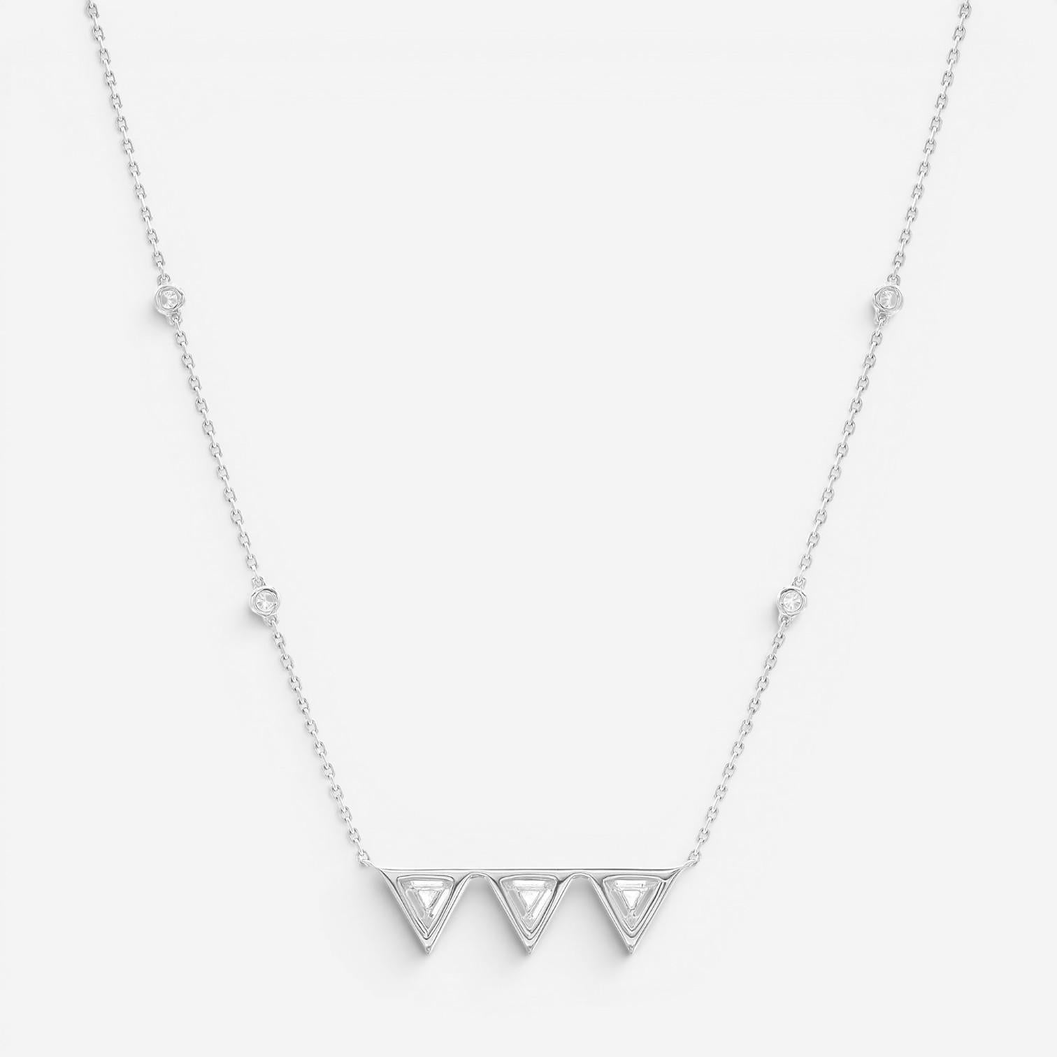 Messika Thea Toi & Moi 18K White Gold Diamond Necklace 06436-WG