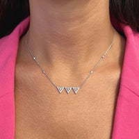 Messika Thea Toi & Moi 18K White Gold Diamond Necklace 06436-WG