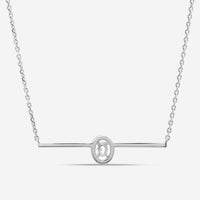 Messika Glam'Azone 18K White Gold Diamond Chain Bar Necklace 06139-WG