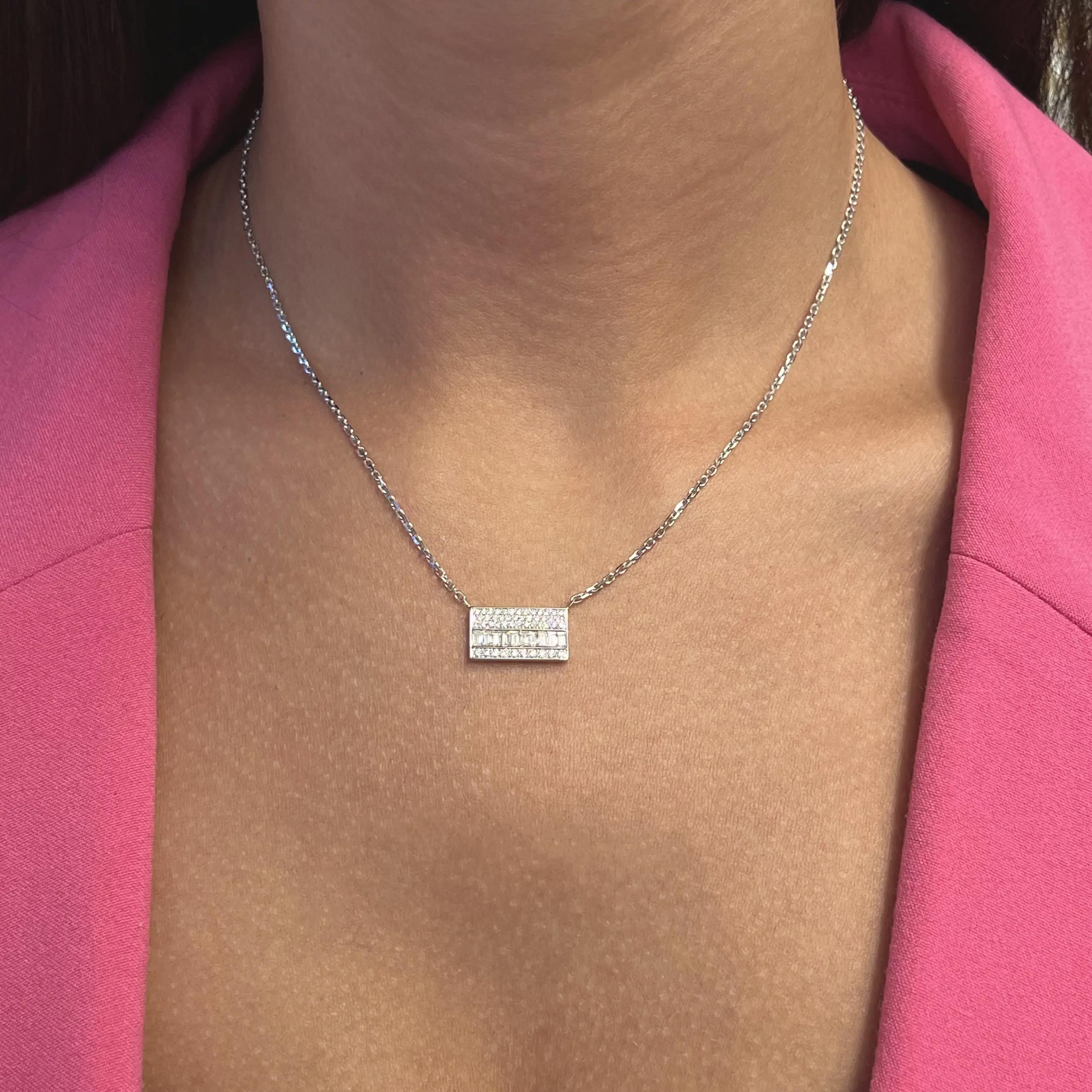 Messika Liz 18K White Gold Diamond Pendant Chain Necklace 05865-WG
