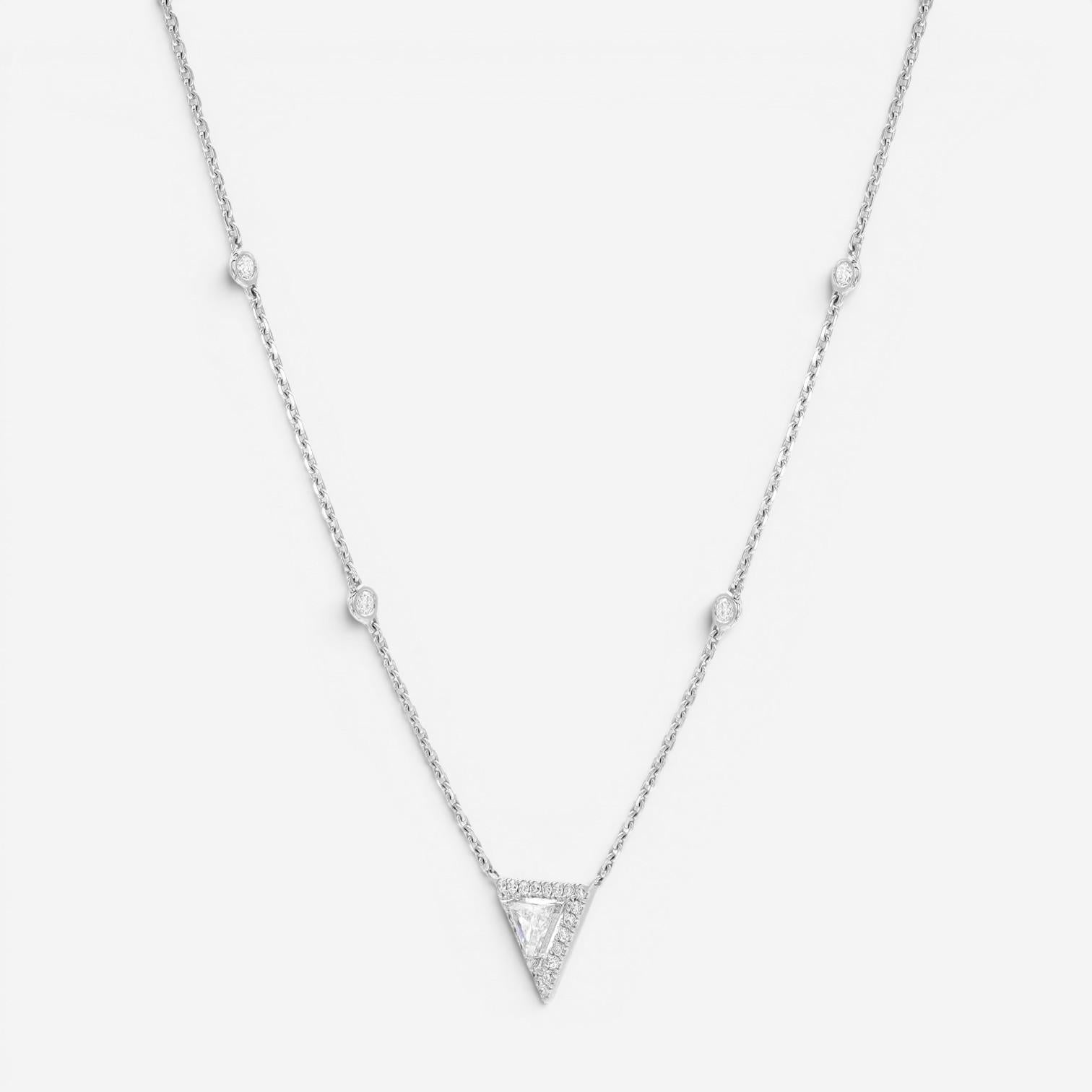 Messika Thea 18K White Gold Diamond Pendant Necklace 06438-WG