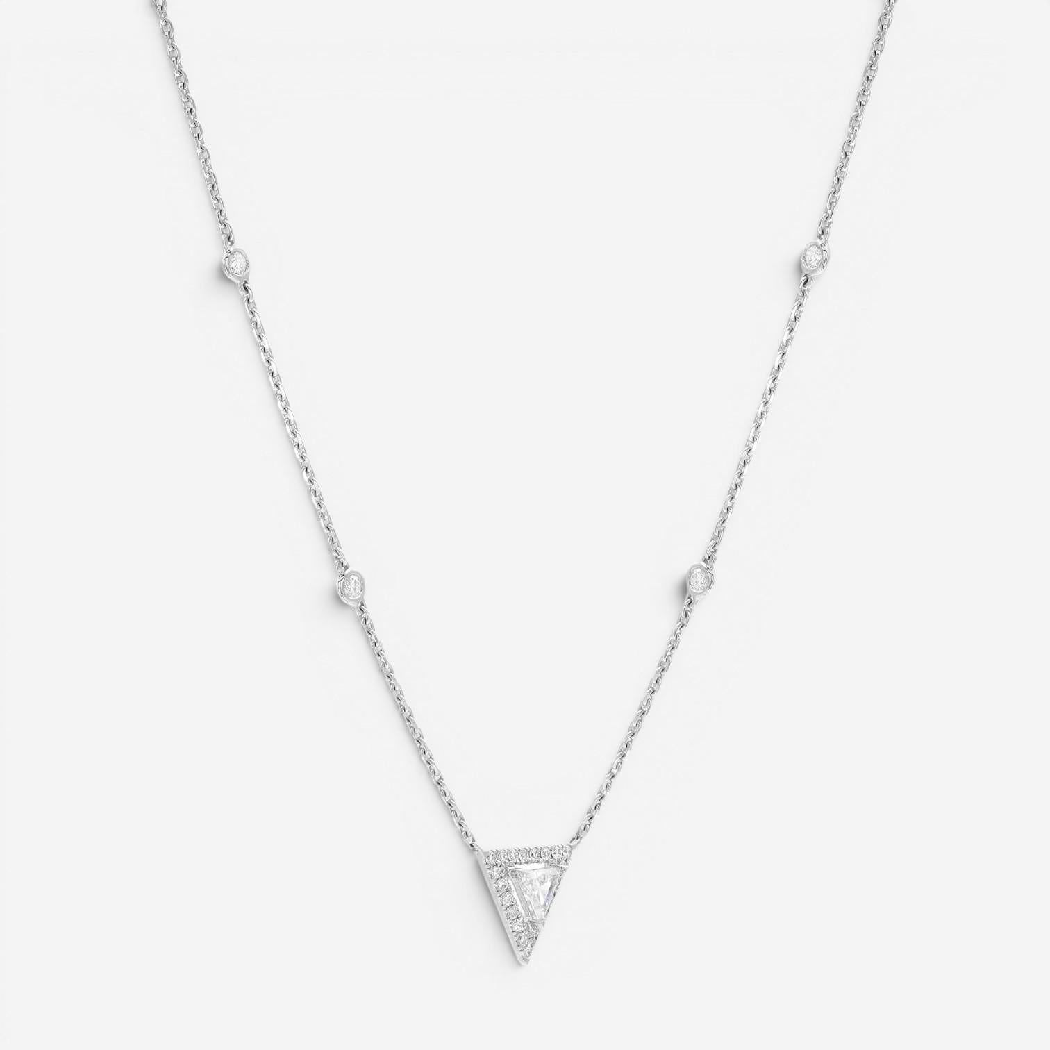 Messika Thea 18K White Gold Diamond Pendant Necklace 06438-WG