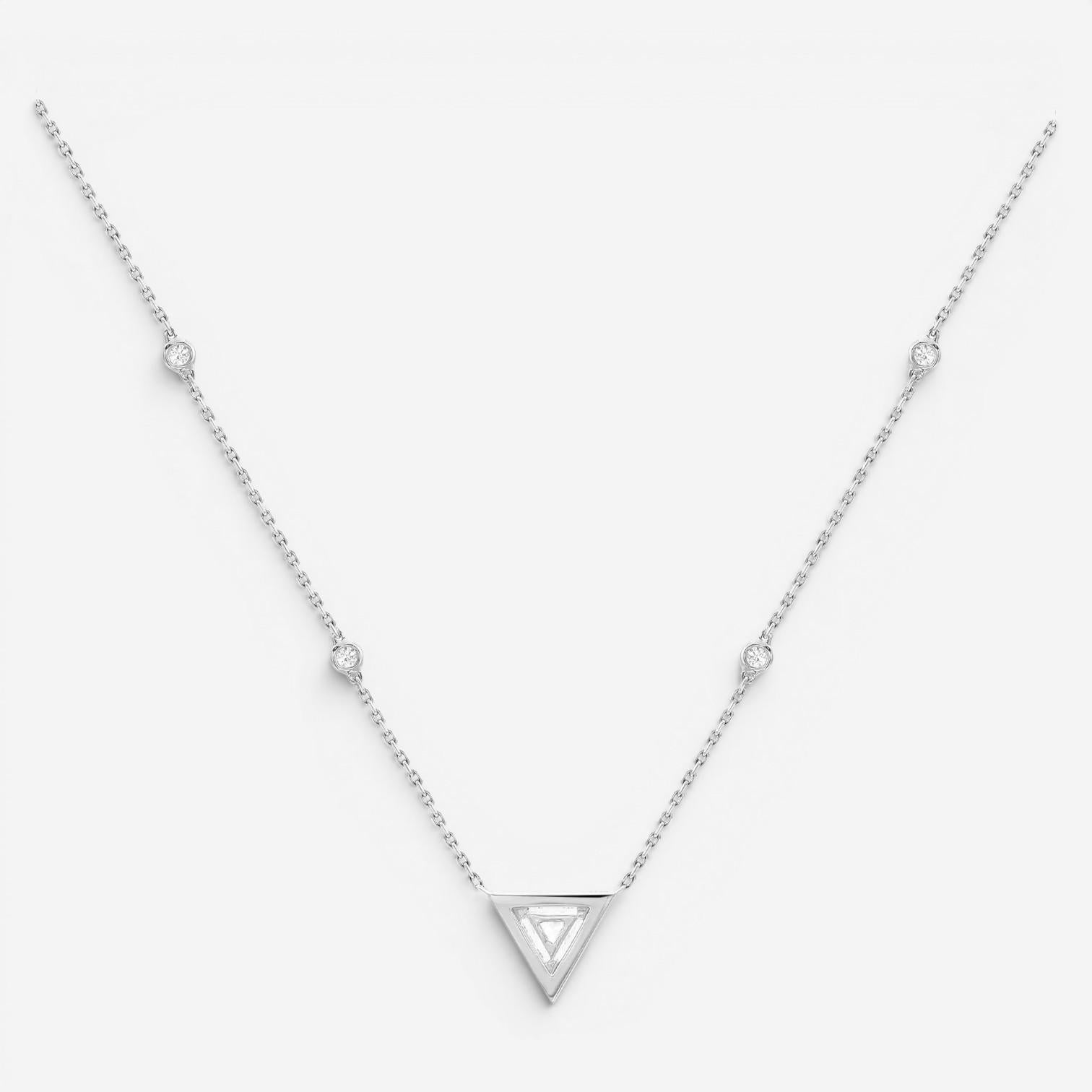Messika Thea 18K White Gold Diamond Pendant Necklace 06438-WG