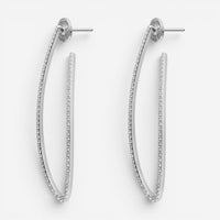 Messika Gatsby Ovales 18K White Gold Diamond Dangle Earrings 05615-WG