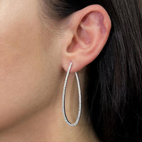 Messika Gatsby Ovales 18K White Gold Diamond Dangle Earrings 05615-WG