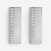 Messika Kate 18K White Gold Diamond Vertical Bar Drop Earrings 05826-WG