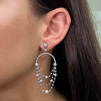 Messika Joy 18K Black Gold Diamond Chandelier Earrings 05361-BG