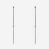 Messika 2 Barrettes Gatsby 18K White Gold Diamond Drop Earrings 05447-WG