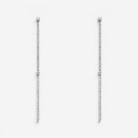 Messika 2 Barrettes Gatsby 18K White Gold Diamond Drop Earrings 05447-WG